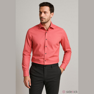 Kenzo Men's Slim Fit Long Sleeve Dress Shirt XL